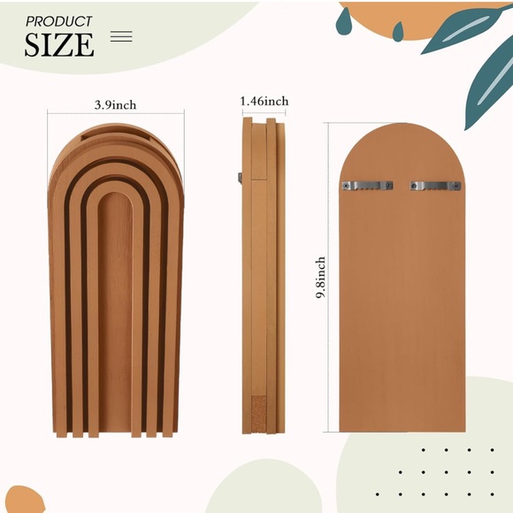 4 Pack Wood Wall Planter Indoor - Picture 3 of 5